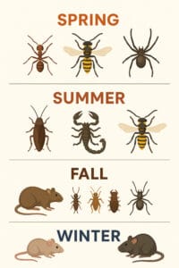 Pests over the seasons